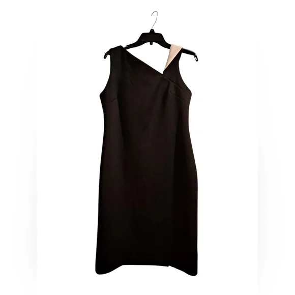 Calvin Klein Black and White Asymmetrical Dress - Picture 4 of 6